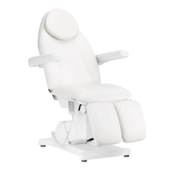 Kozmetični stol Sillon Basic pedi, 3 motorji, bel