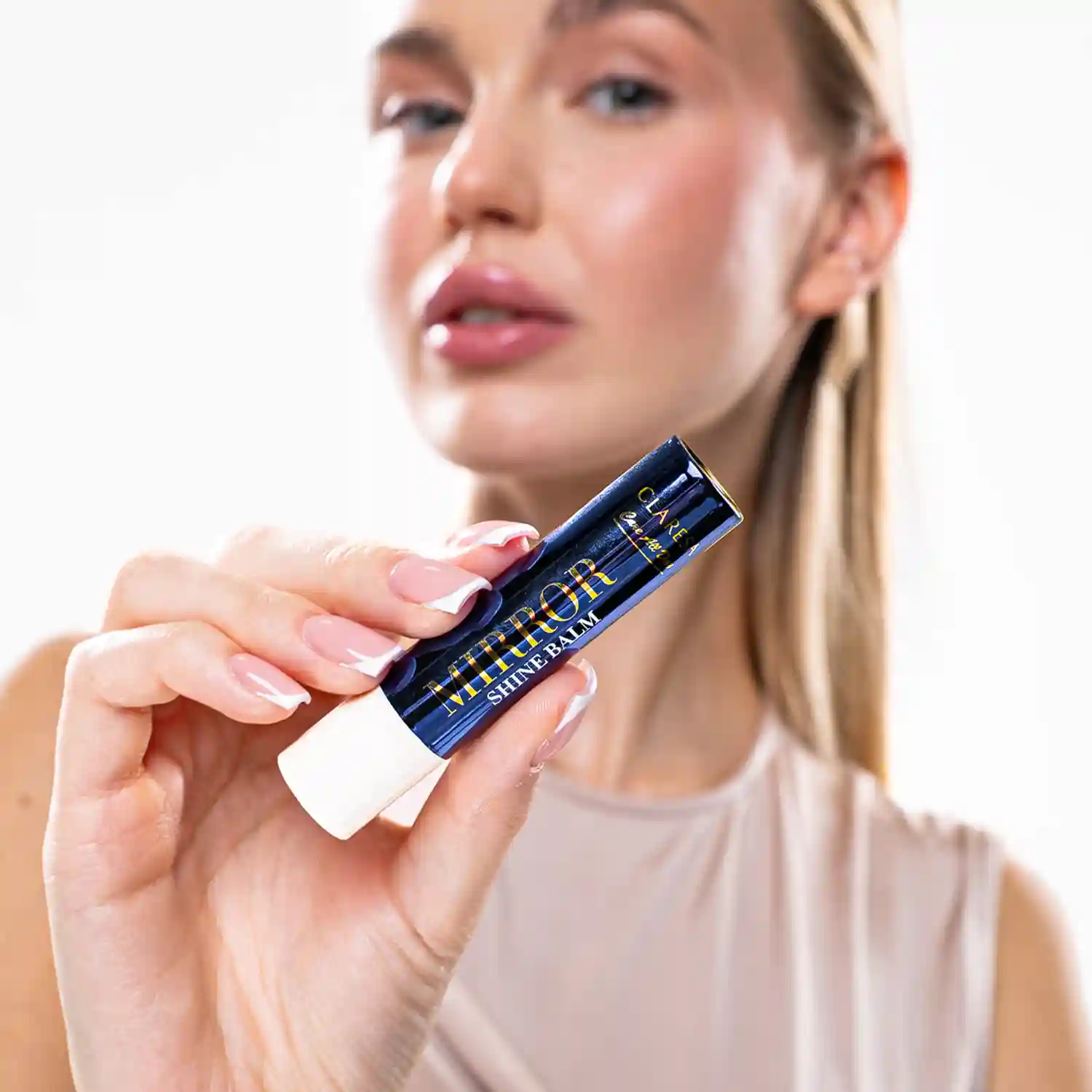 CLARESA Care All Day MIRROR SHINE BALM sijaj za ustnice v stiku Painted Rose, 3 g - slika 3