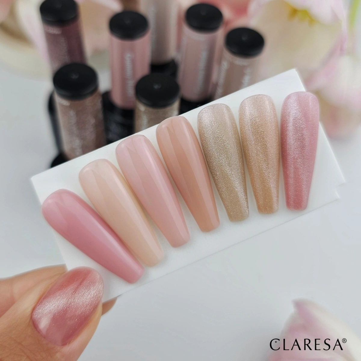 Claresa Nude Glow Cat Eye Light Peach - slika 5