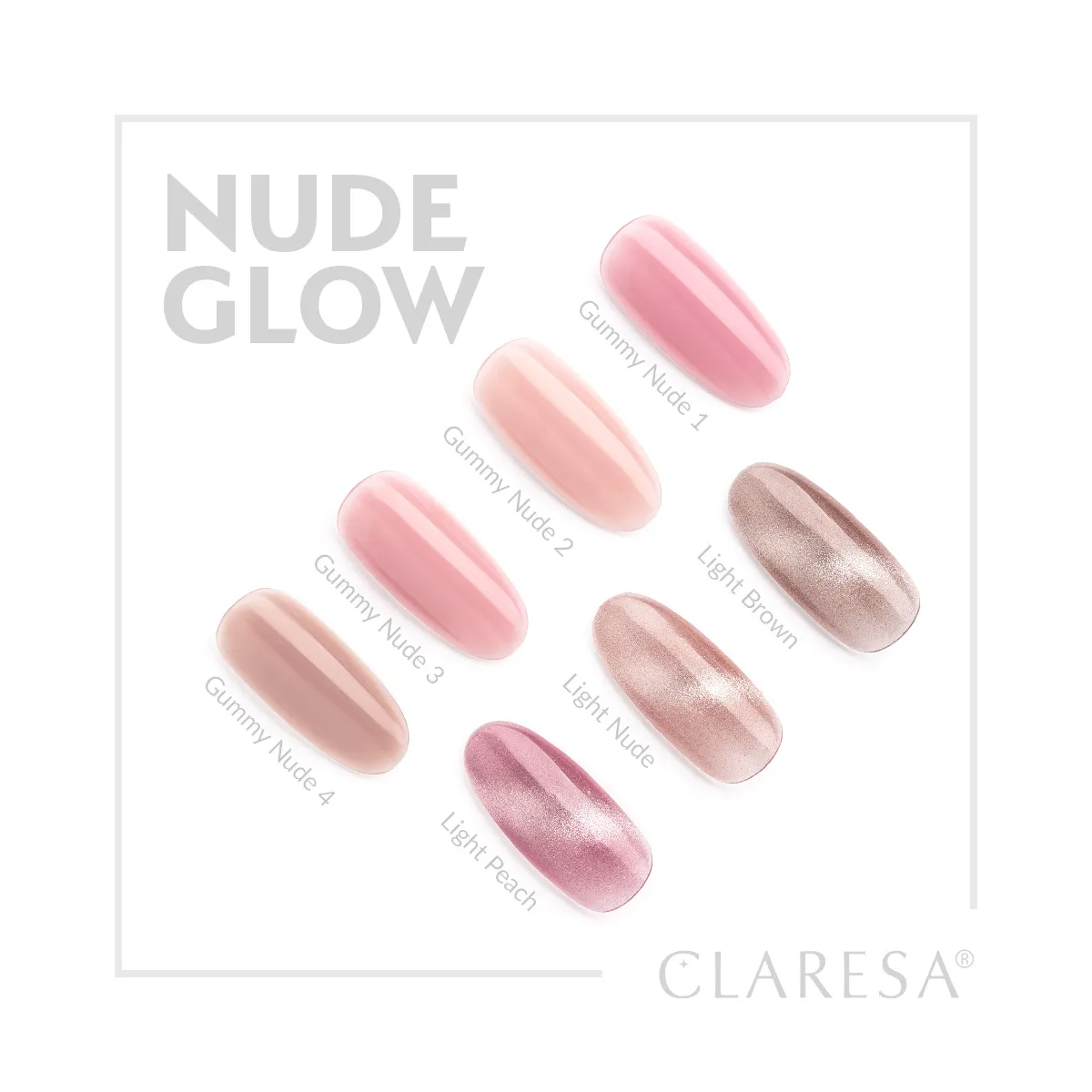 Claresa Nude Glow Cat Eye Light Peach - slika 6