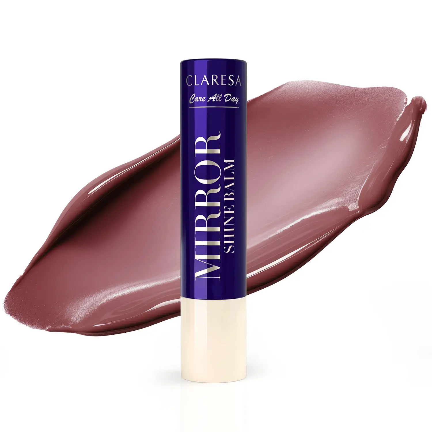 CLARESA Care All Day MIRROR SHINE BALM sijaj za ustnice v stiku Painted Rose, 3 g