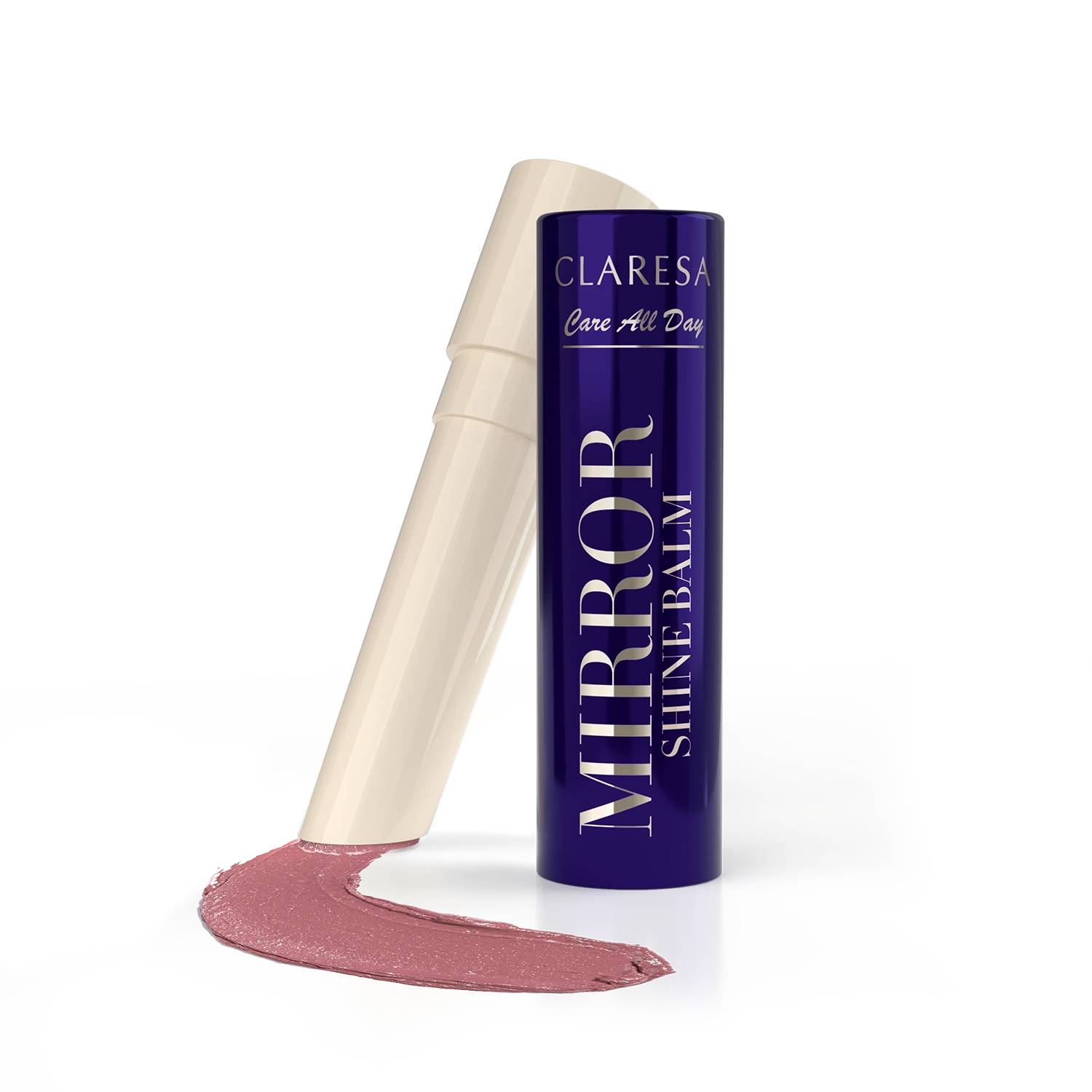 CLARESA Care All Day MIRROR SHINE BALM sijaj za ustnice v stiku Painted Rose, 3 g - slika 4
