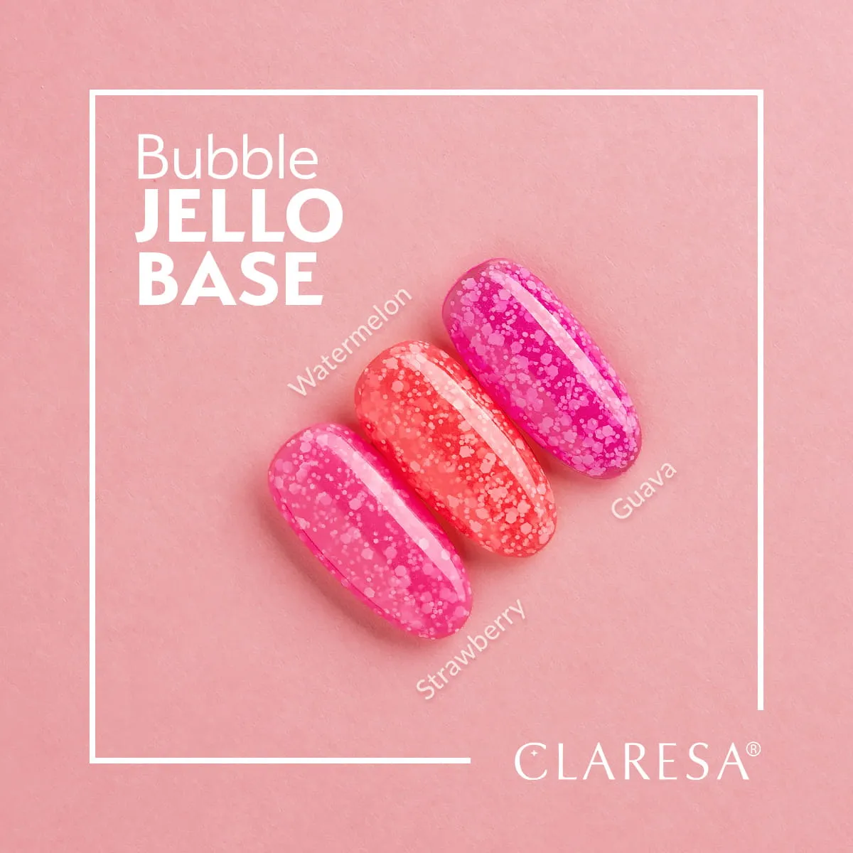 Claresa Rainbow JELLO BASE Bubble Guava 5g - slika 6
